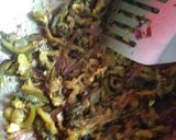 A picture of step 3 of Eggplant with bitter gourd Fry.