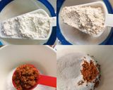 A picture of step 1 of Maize Flour vada.