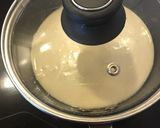 A picture of step 2 of Eggless Dora cake / Dora pancake.