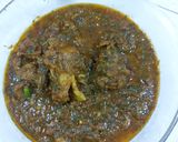 A picture of step 2 of Mutton spinach.