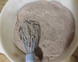 A picture of step 1 of Black forest chocolate sponge cake.