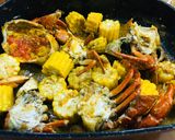 Hình bước làm 4 của món Cua sốt trứng muối Singapor