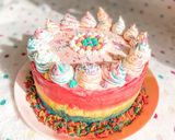 Une image de l'étape 17 de Rainbow cake 🌈 (avec crème anglaise).