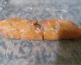 A picture of step 3 of Salmon roll with white cheese and aromatic herbs😜😜👍👍.