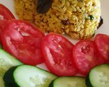 A picture of step 6 of Garlic masala rice.