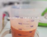 Foto langkah ke 2 dari resep Jus Wortel timun kunyit.