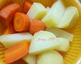 Hình bước làm 1 của món Bao Tử Hầm Tiêu Xanh