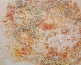 A picture of step 1 of Masala lacha parantha.