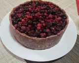 Nyers vegán áfonyás "sajttorta" recept fázis 4 fotója