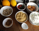 Foto del paso 1 de la receta: Bizcocho cítrico con frutos secos y frutas deshidratadas