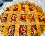 Une image de l'étape 2 de Quiche courgettes,champignonset jambon.