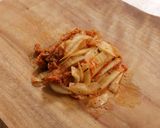 A picture of step 1 of Kimchi Cheese Pancake (Savory Korean Jeon).