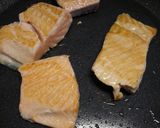 A picture of step 6 of Pan fried salmon with sautéed veg.