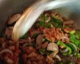 A picture of step 6 of Chicken Fajita Pasta.