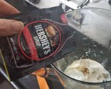 A picture of step 4 of Oreo cold coffee.