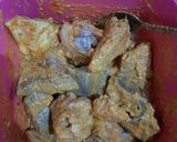 A picture of step 1 of Fish ka Salan.