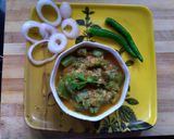 A picture of step 4 of Ghosala chi bhaji/ Sponge gourd curry.