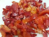 Guiso de Repollo, picada y fideos Mostacholes