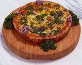 A picture of step 9 of Spinach tart with yoghurt and cheddar crust.