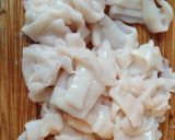 Fokhagymás-Fehérboros kalmáros spagetti recept fázis 1 fotója