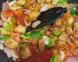 A picture of step 5 of Chicken Manchurian.