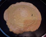 A picture of step 3 of Besan ke chille ki sabaji with mustard gravy.