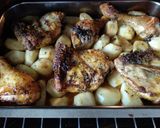 Foto del paso 7 de la receta: Pollo al horno con patatas