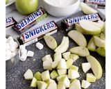 A picture of step 3 of Caramel Apple Snickers Salad.