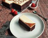 Foto langkah ke 11 dari resep Cake Ketagih (Cake Lukis dengan Cokelat).