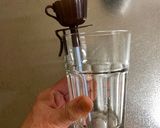 A picture of step 2 of 2 color separated Milk Tea.