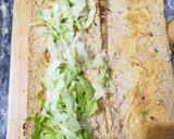 A picture of step 4 of Tandoori Veg subwich.