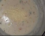 A picture of step 3 of Italian cheesy pasta.
