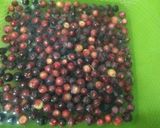 A picture of step 1 of Falsa juice💜.