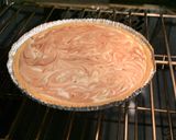 A picture of step 3 of Cheesecake with Chocolate Fudge Swirl.