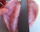 A picture of step 2 of Teriyaki Chicken Rolls with Chicken Breast and Golden Sauce.