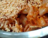 A picture of step 8 of Tangy and spicy pasta baked dish (Jain/regular).