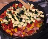 Une image de l'étape 20 de Gratin de légumes multicolores au lard, emmental et persil.