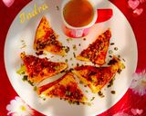 चीज़ गार्लिक ब्रेड टोस्ट (Cheese Garlic Bread Toast Recipe In Hindi) रेसिपी चरण 6 फोटो