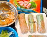 Foto langkah ke 8 dari resep Spring Roll simple isi bengkuang ebi /choipan rice paper.