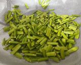 A picture of step 1 of Cluster bean sabji.
