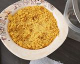 A picture of step 5 of Daal kachori with tarkari.