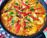 Foto del paso 10 de la receta: Arroz a la sartén con langostinos frescos y potas