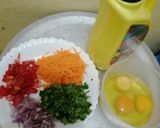A picture of step 1 of Spanish omelette.