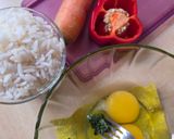 Foto del paso 1 de la receta: Muffins (¿croquetas?) de arroz, zanahoria, morrón y ajoperejil con harina de garbanzos 🍚 sin gluten