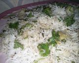 A picture of step 6 of Vegetable white rice.