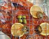 A picture of step 5 of Samak Mashwi (Arabian spiced fish).