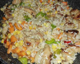 Foto del paso 4 de la receta: Arroz en sartén con cerdo, zanahoria y maíz tierno