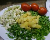 A picture of step 1 of Mix sabzi.