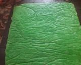 Foto langkah ke 3 dari resep Pandan Coklat Roll Cake Bandung #keto #debm.