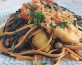 Foto del paso 6 de la receta Mezclum de spaghetti con alcachofas y tomate 🍅